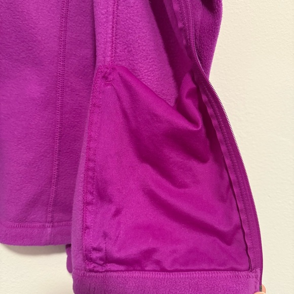 Columbia Full Zip Fleece Jacket Benton Springs Fuscia Pink Pockets XL - Picture 6 of 8